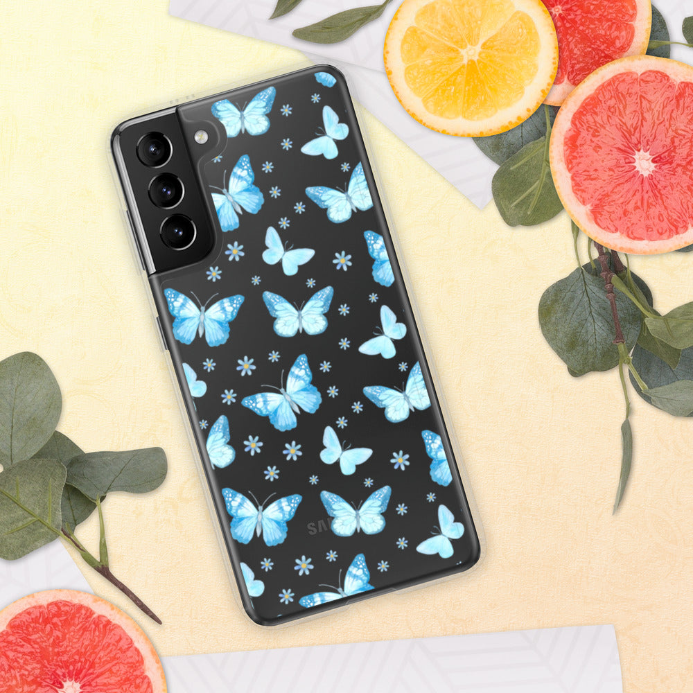 BLUE BUTTERFLIES- Samsung Case