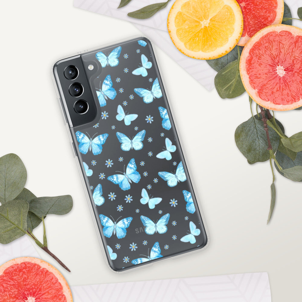 BLUE BUTTERFLIES- Samsung Case