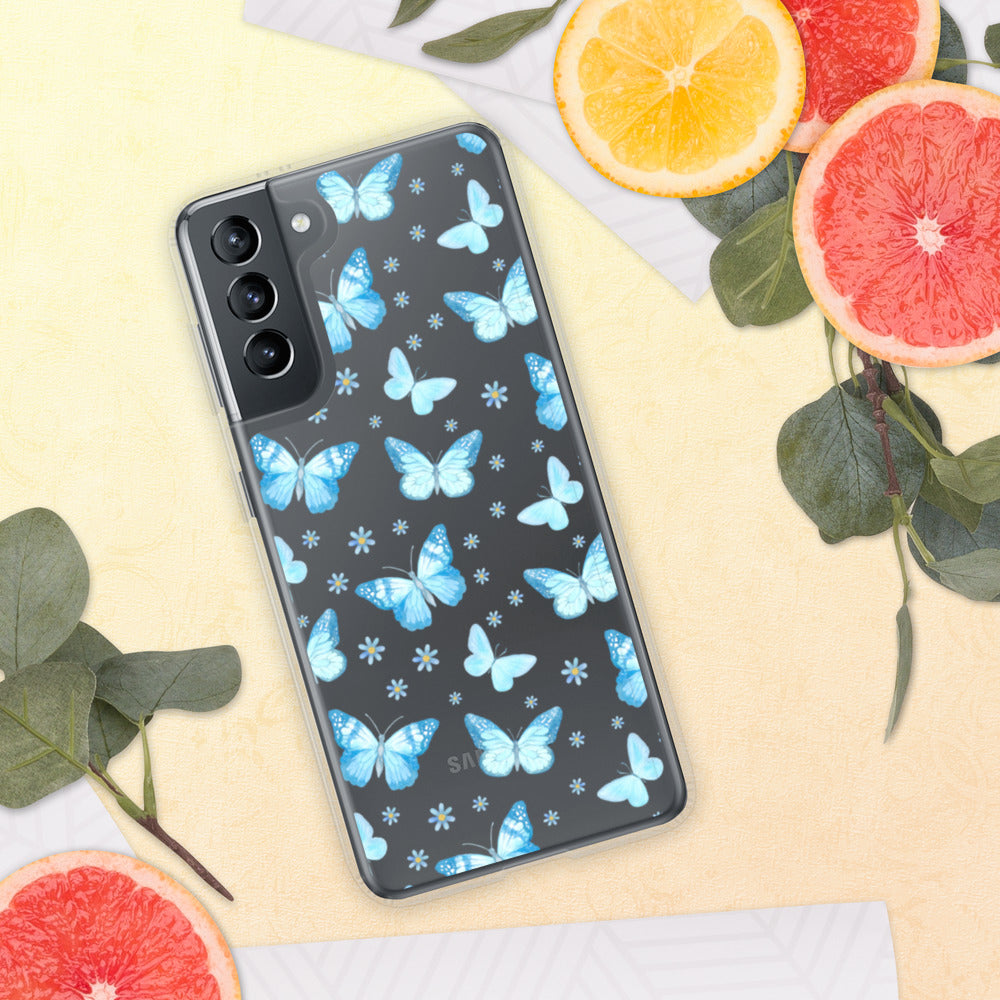 BLUE BUTTERFLIES- Samsung Case