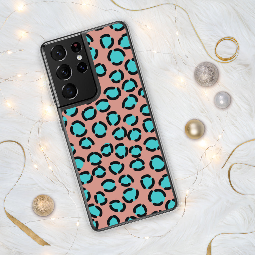 BLUE SPOT LEOPARD- Samsung Case