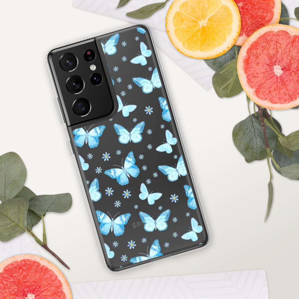 BLUE BUTTERFLIES- Samsung Case