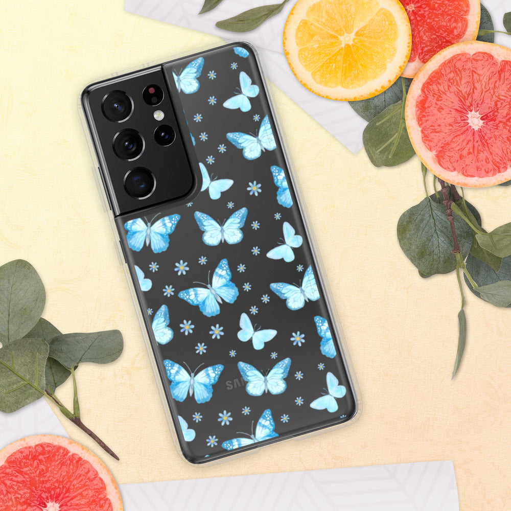BLUE BUTTERFLIES- Samsung Case