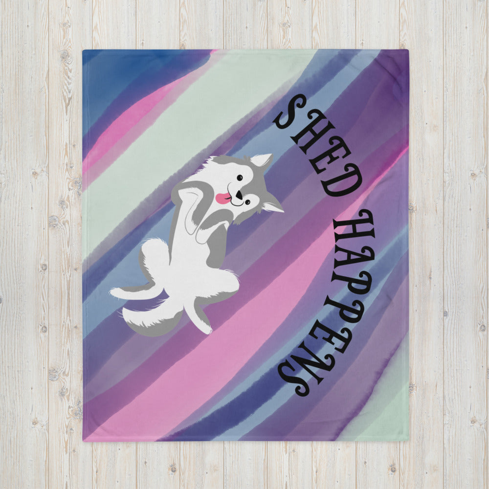 SHED HAPPENS- Throw Blanket
