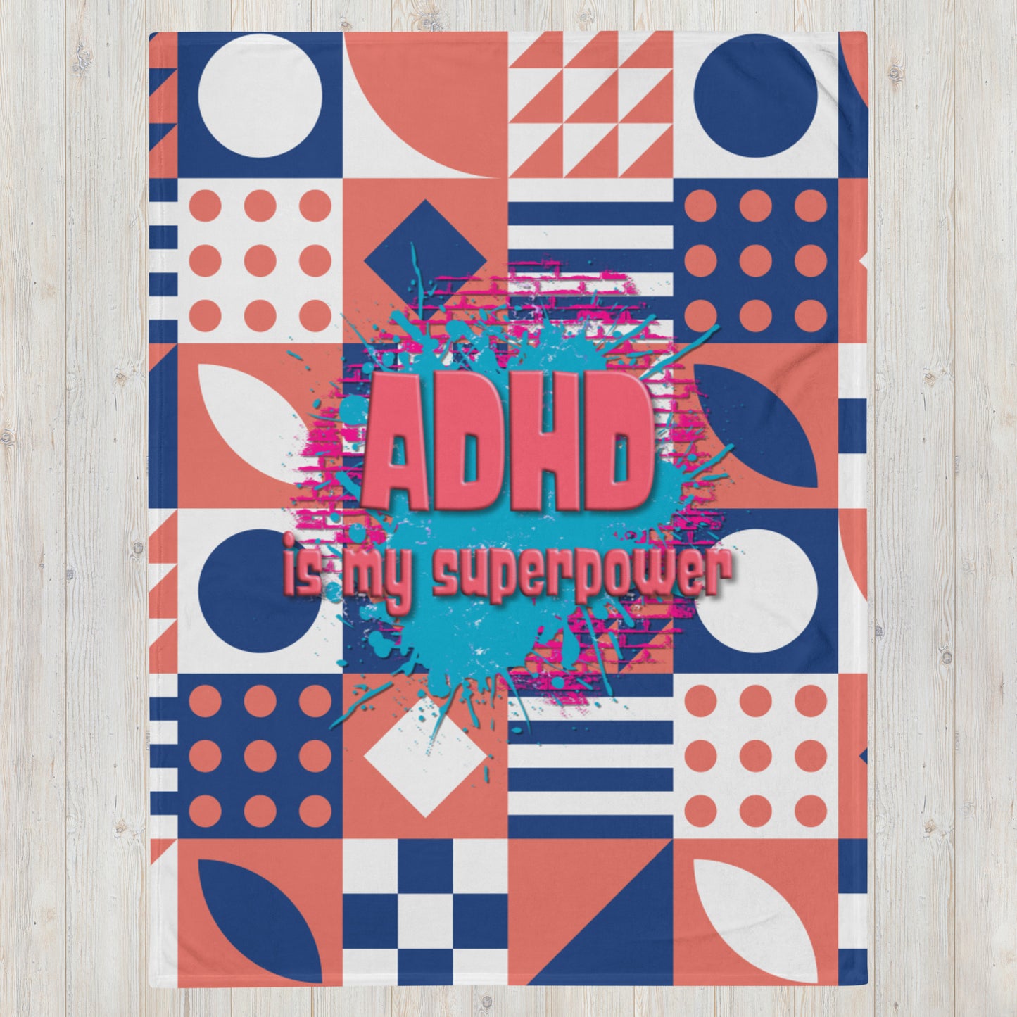 ADHD IS MY SUPERPOWER- Throw Blanket