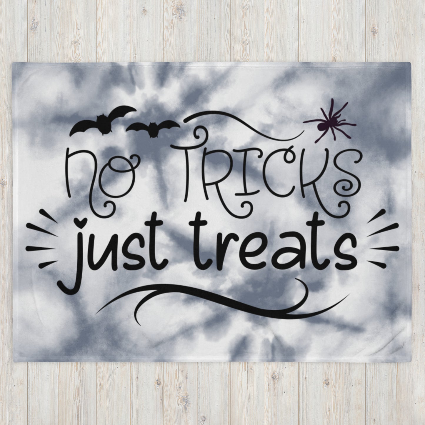 NO TRICKS, JUST TREATS- Throw Blanket