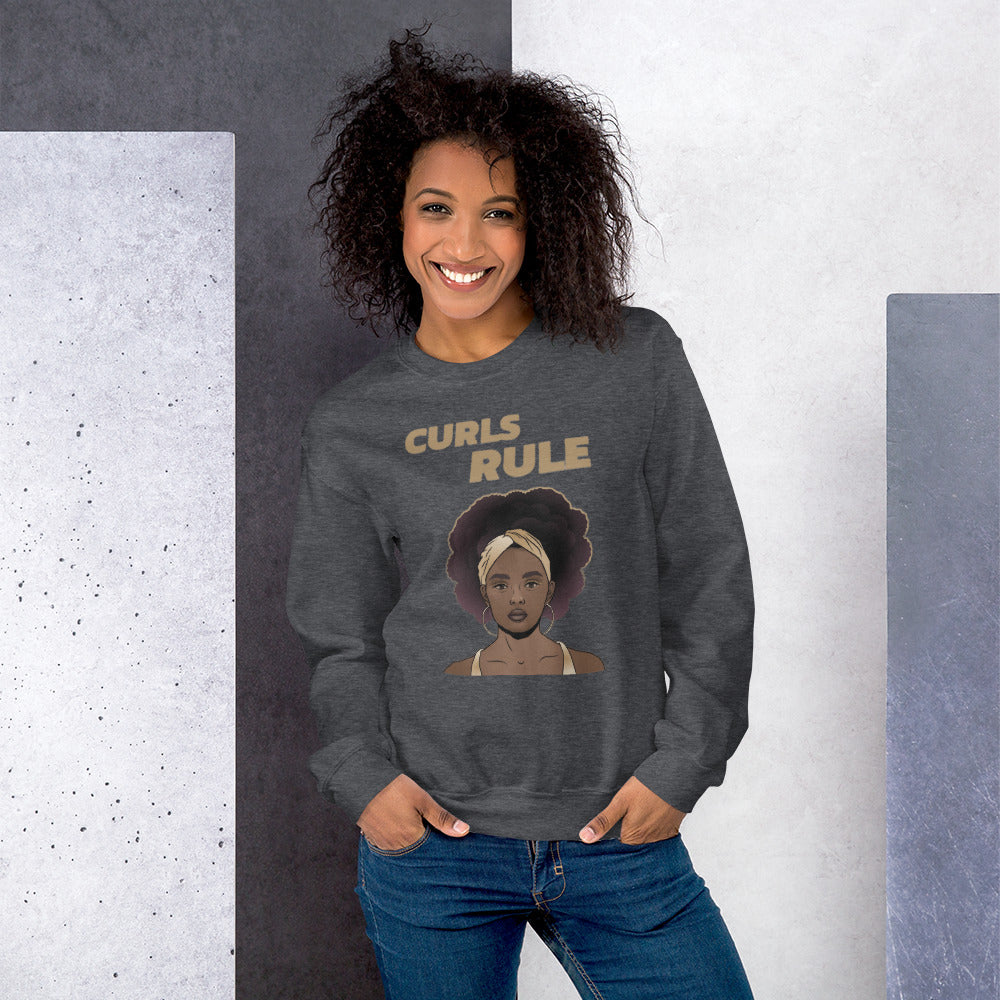 CURLS RULE- Unisex Sweatshirt