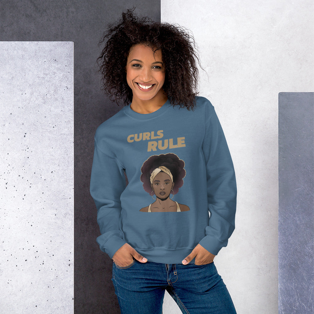 CURLS RULE- Unisex Sweatshirt