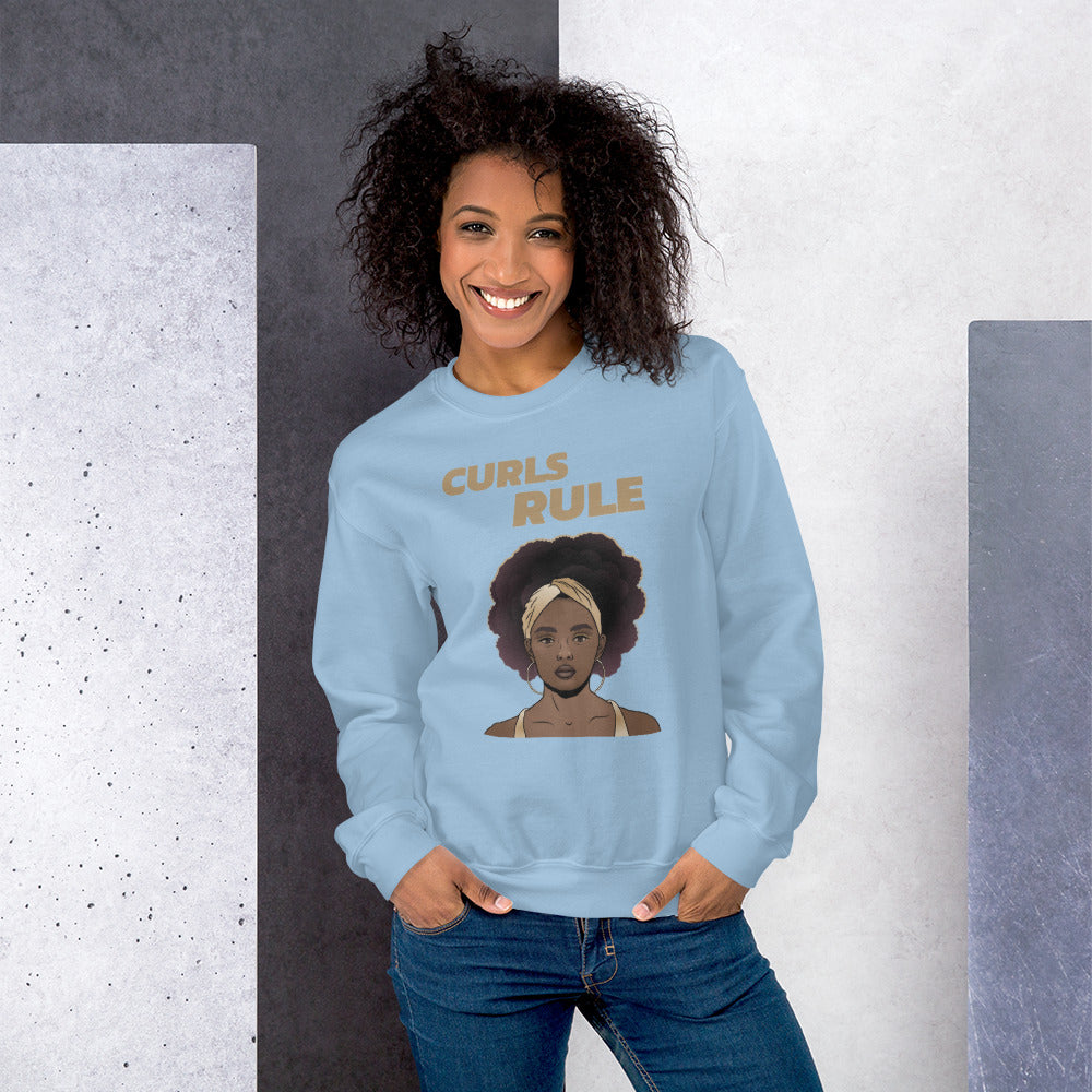 CURLS RULE- Unisex Sweatshirt