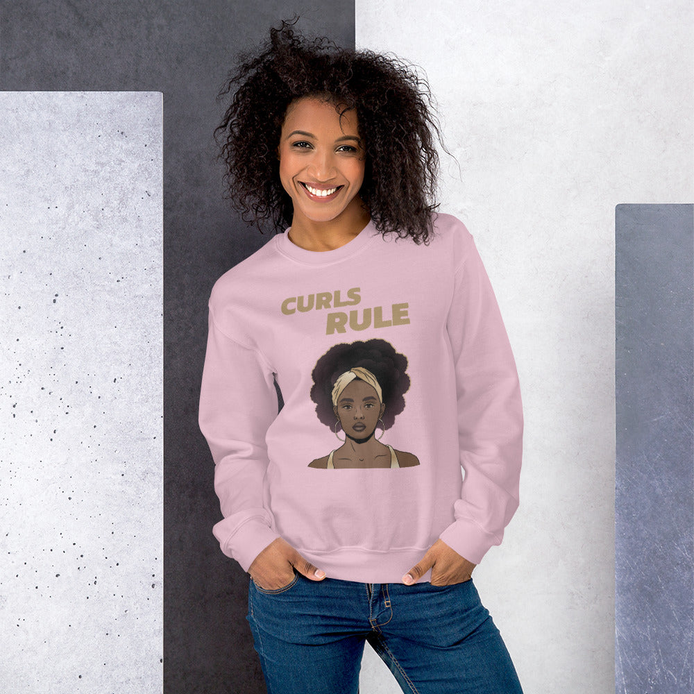 CURLS RULE- Unisex Sweatshirt