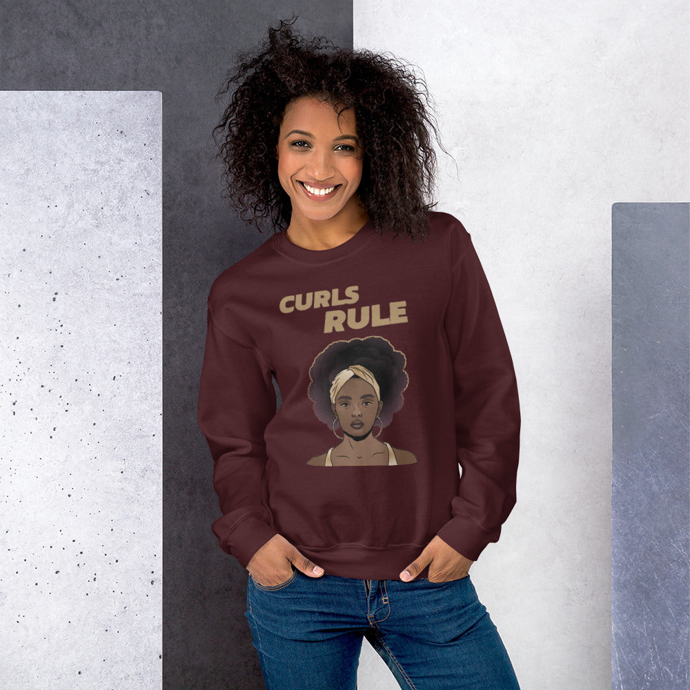 CURLS RULE- Unisex Sweatshirt