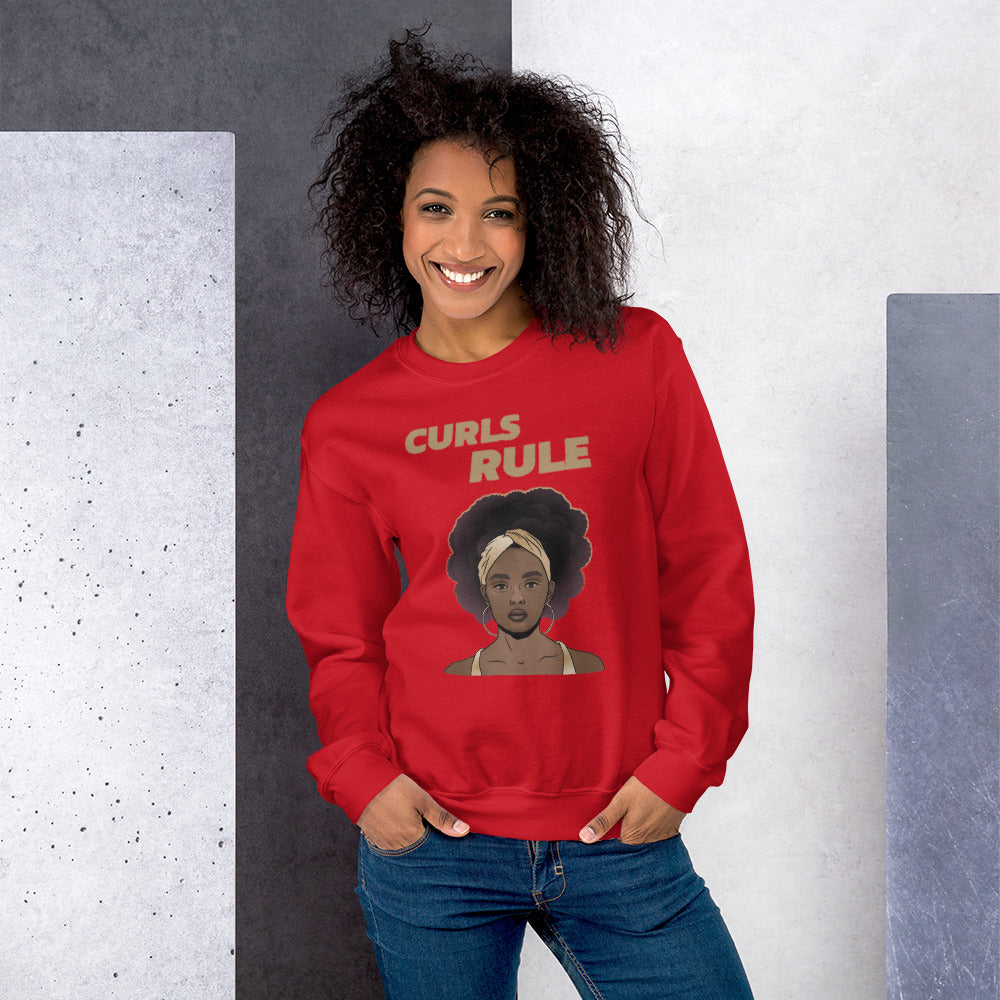 CURLS RULE- Unisex Sweatshirt