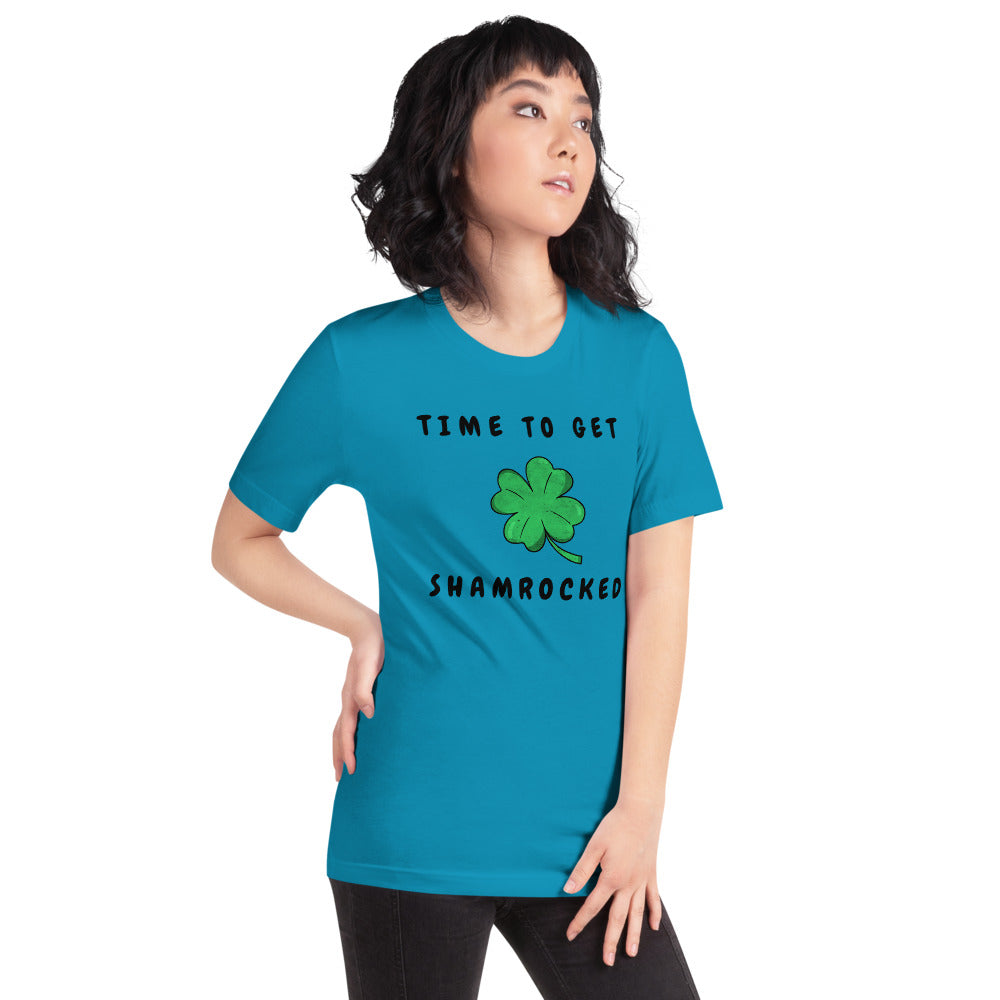 TIME TO GET SHAMROCKED- Short-Sleeve Unisex T-Shirt