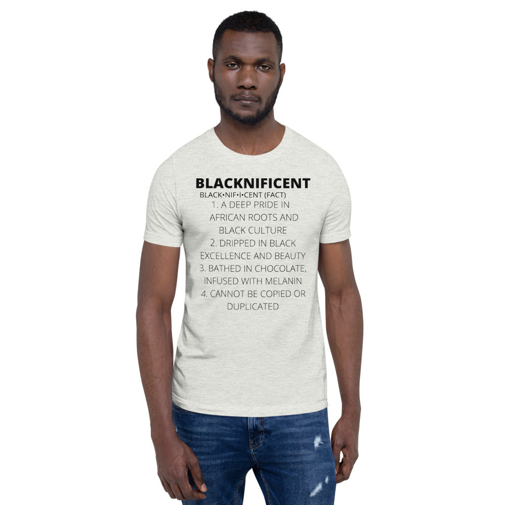 BLACKNIFICENT- Short-Sleeve Unisex T-Shirt