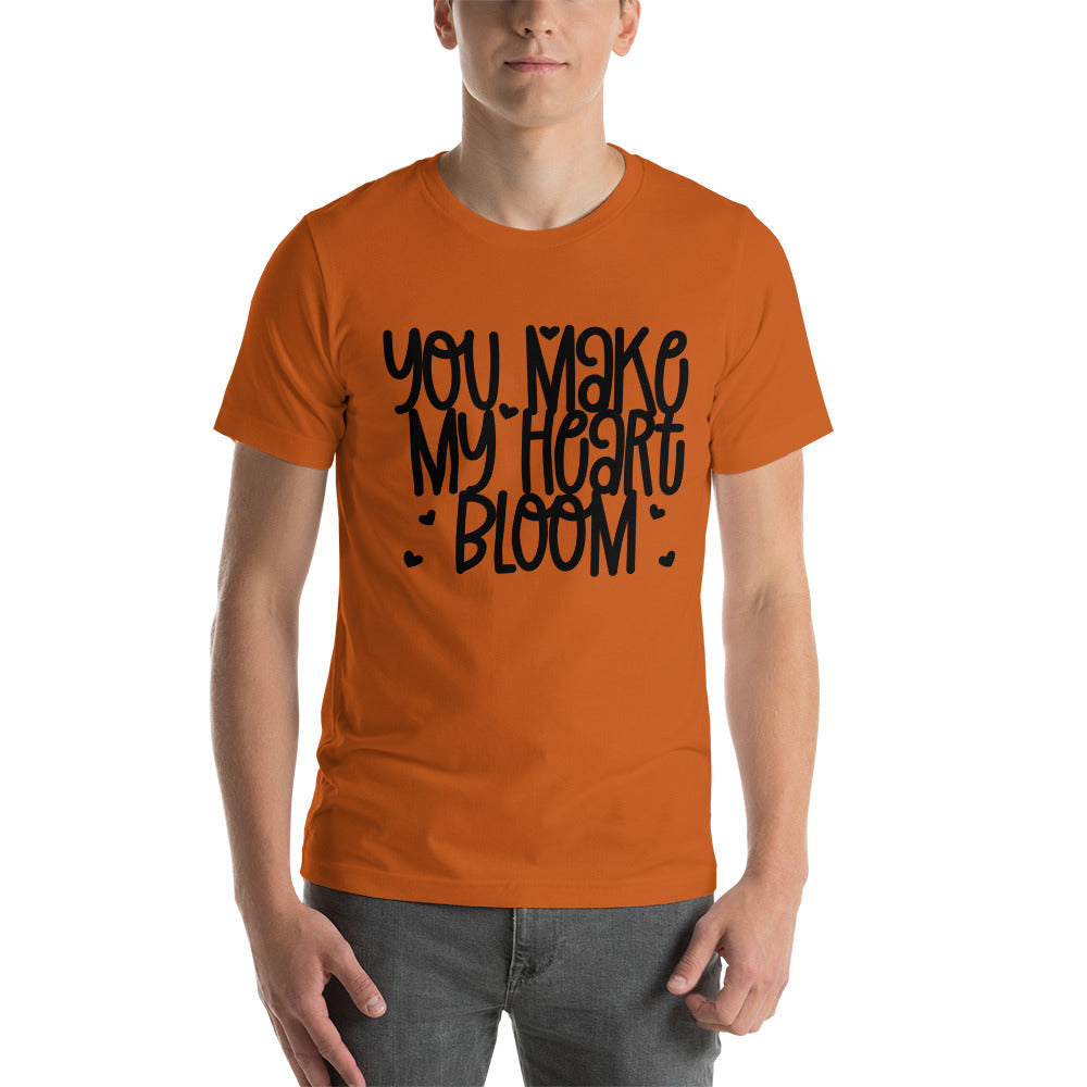 YOU MAKE MY HEART BLOOM- Unisex Short-Sleeve Unisex T-Shirt