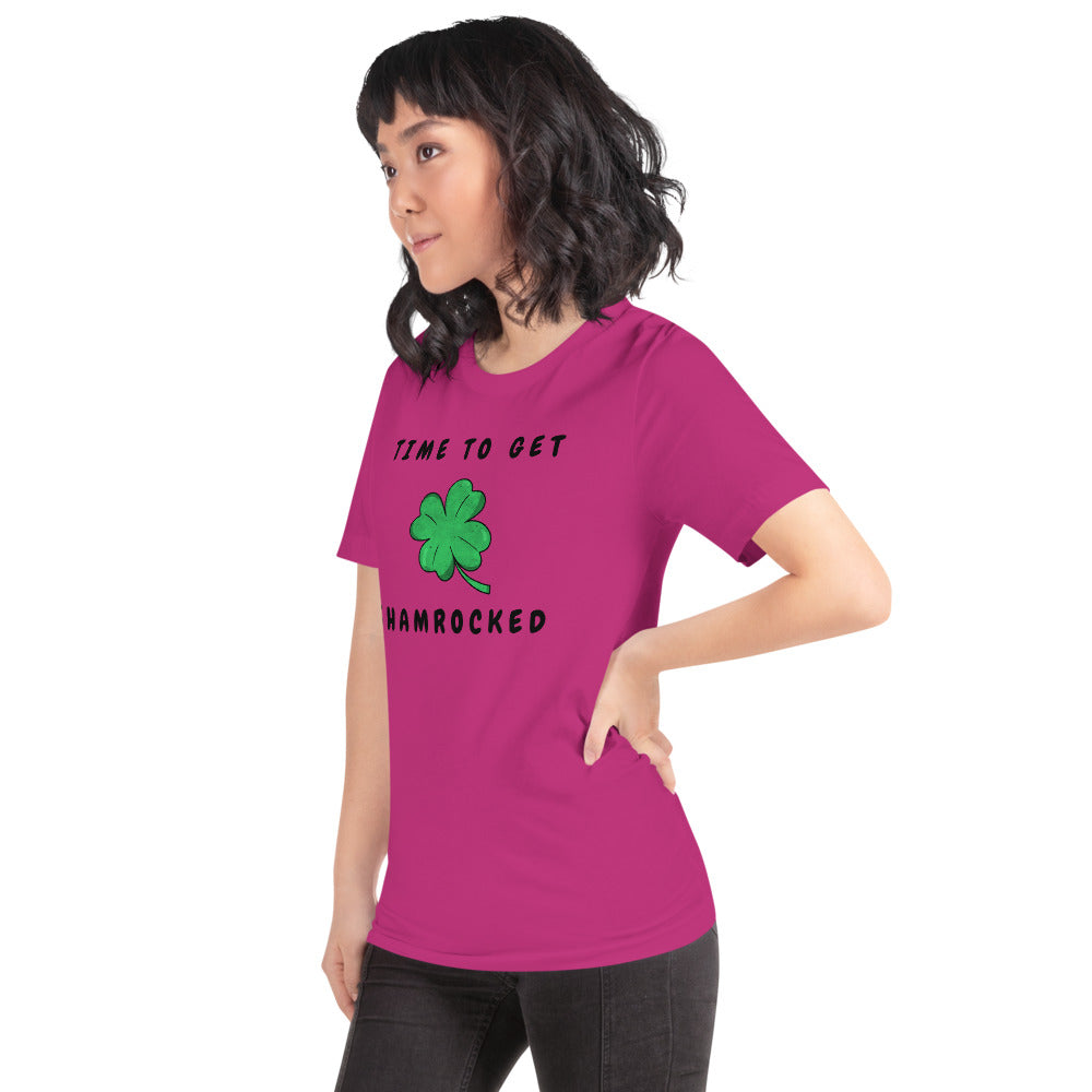 TIME TO GET SHAMROCKED- Short-Sleeve Unisex T-Shirt