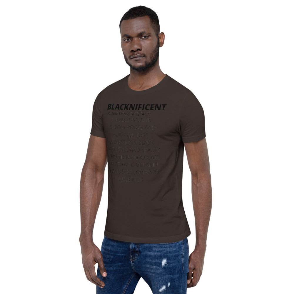 BLACKNIFICENT- Short-Sleeve Unisex T-Shirt