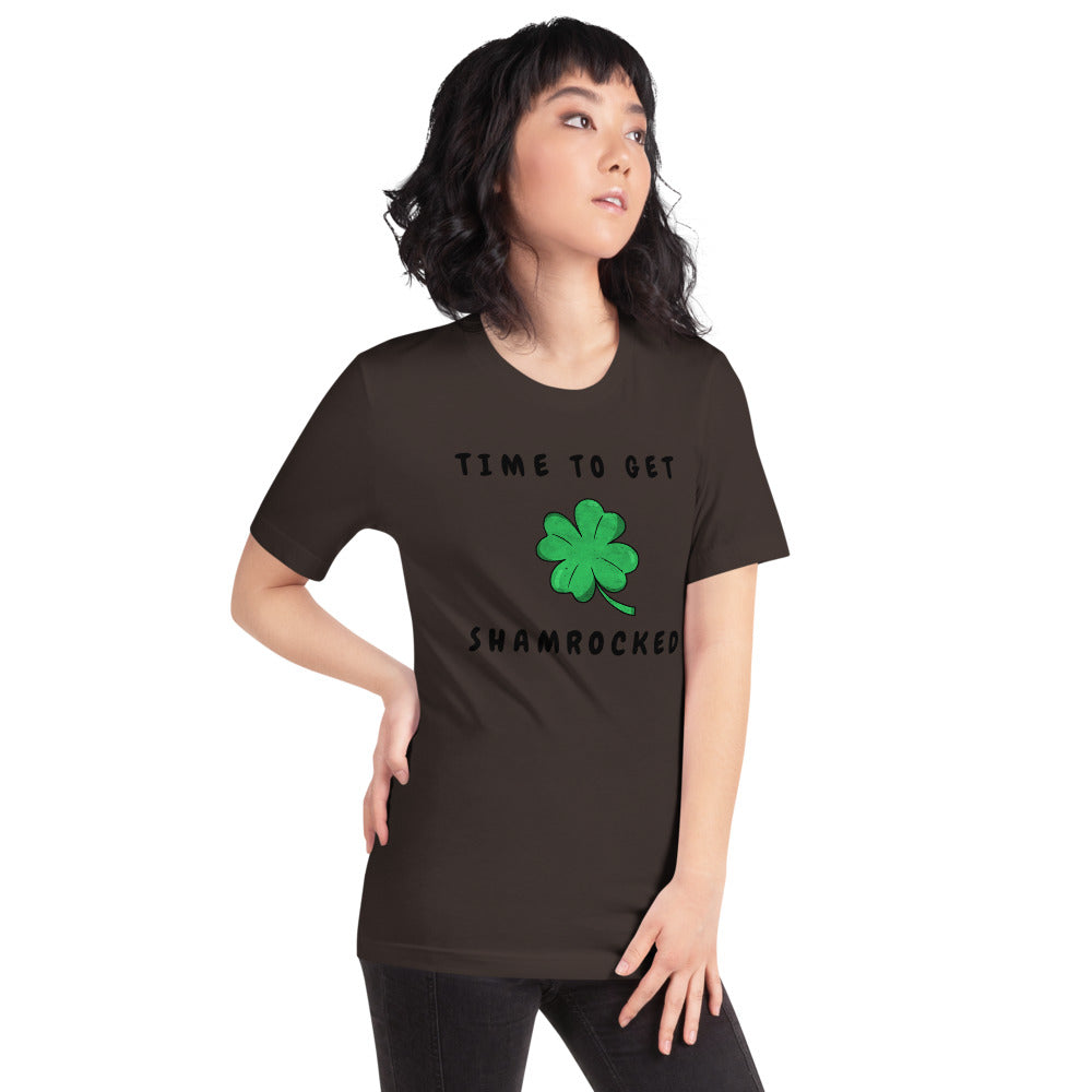 TIME TO GET SHAMROCKED- Short-Sleeve Unisex T-Shirt