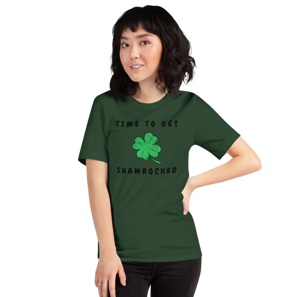 TIME TO GET SHAMROCKED- Short-Sleeve Unisex T-Shirt