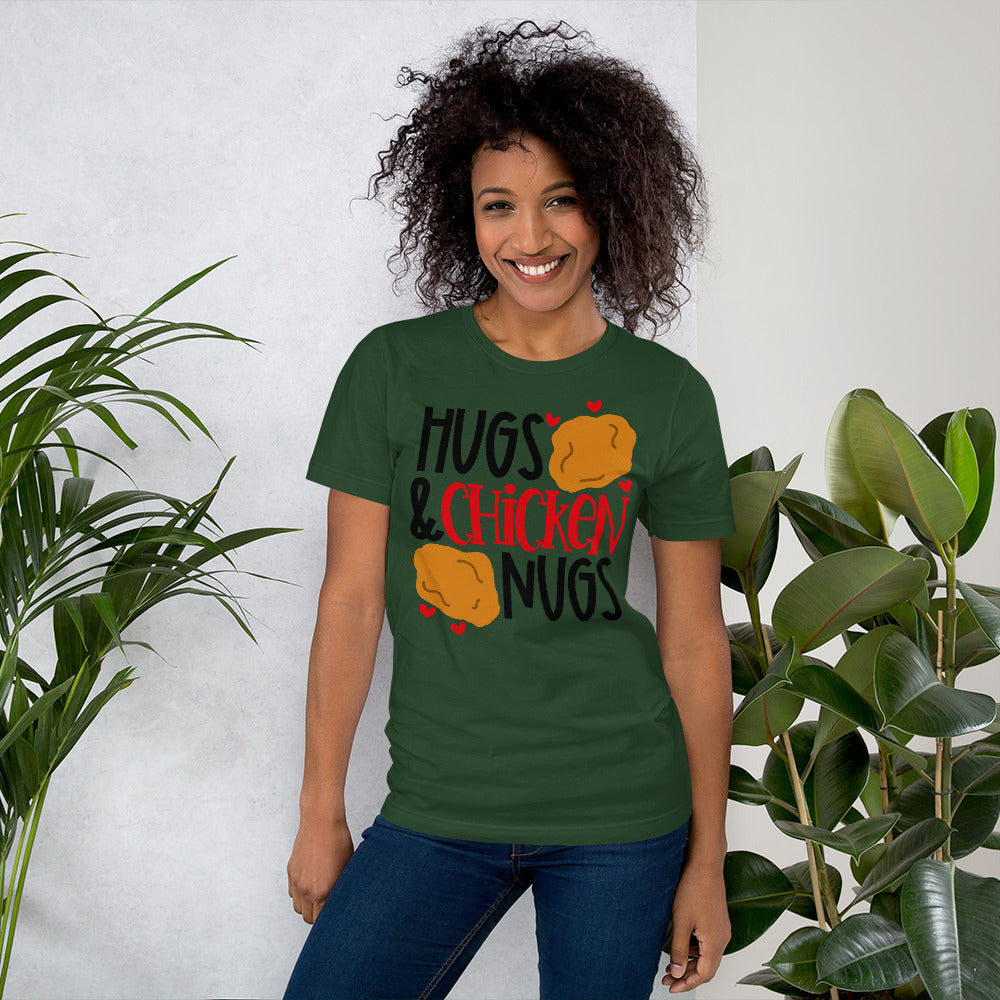 HUGS AND CHICKEN NUGS- Short-Sleeve Unisex T-Shirt