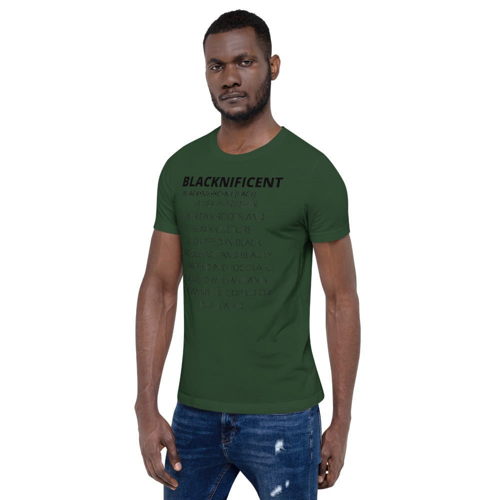 BLACKNIFICENT- Short-Sleeve Unisex T-Shirt