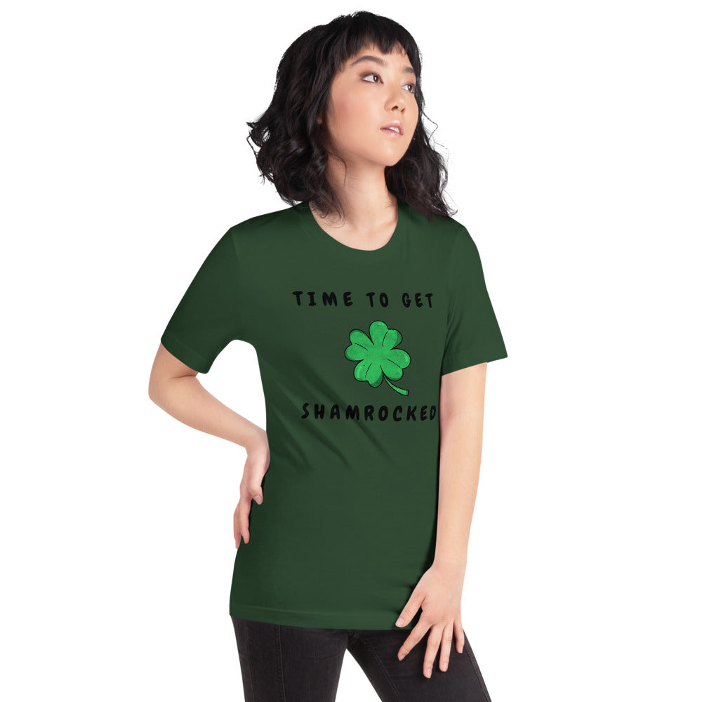 TIME TO GET SHAMROCKED- Short-Sleeve Unisex T-Shirt