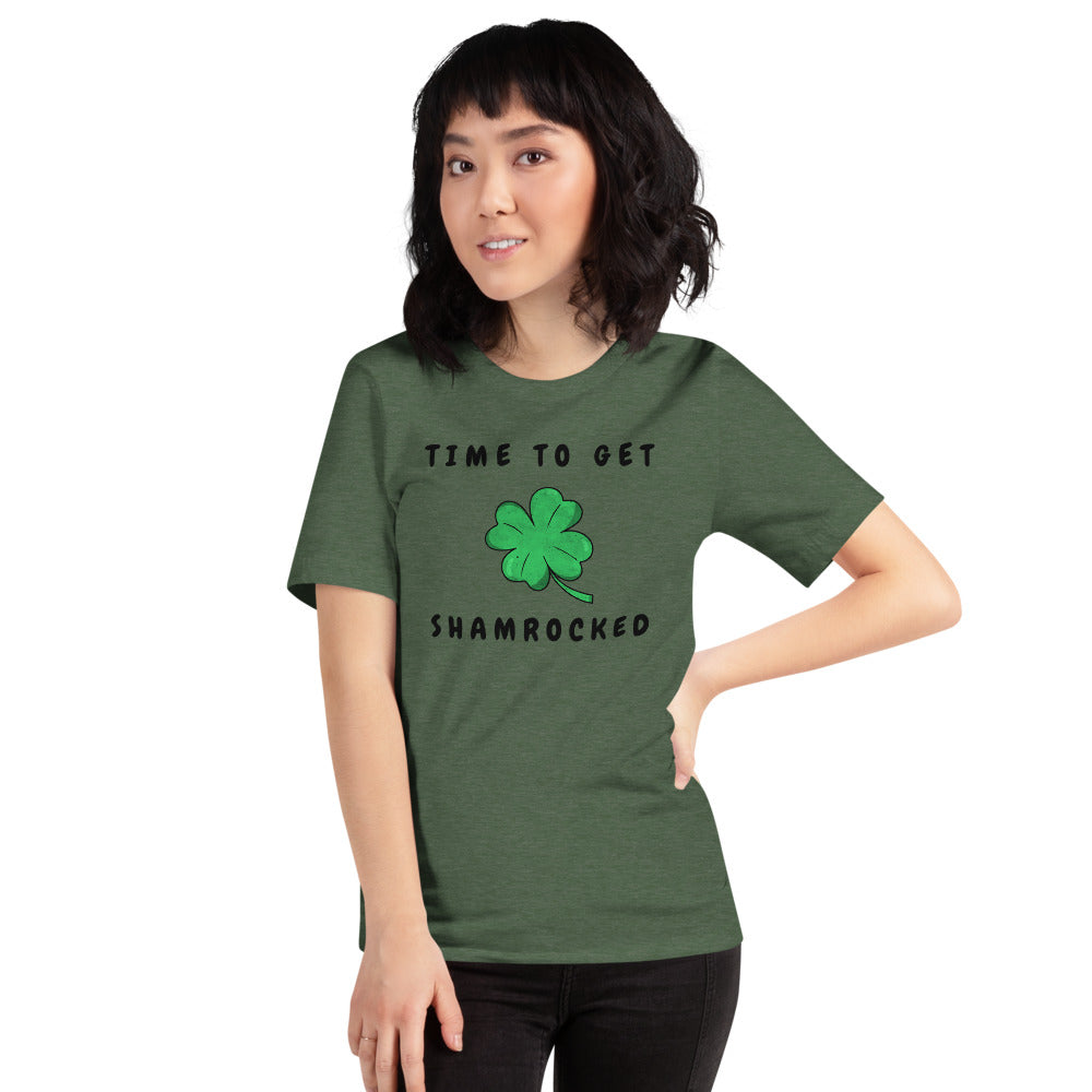 TIME TO GET SHAMROCKED- Short-Sleeve Unisex T-Shirt