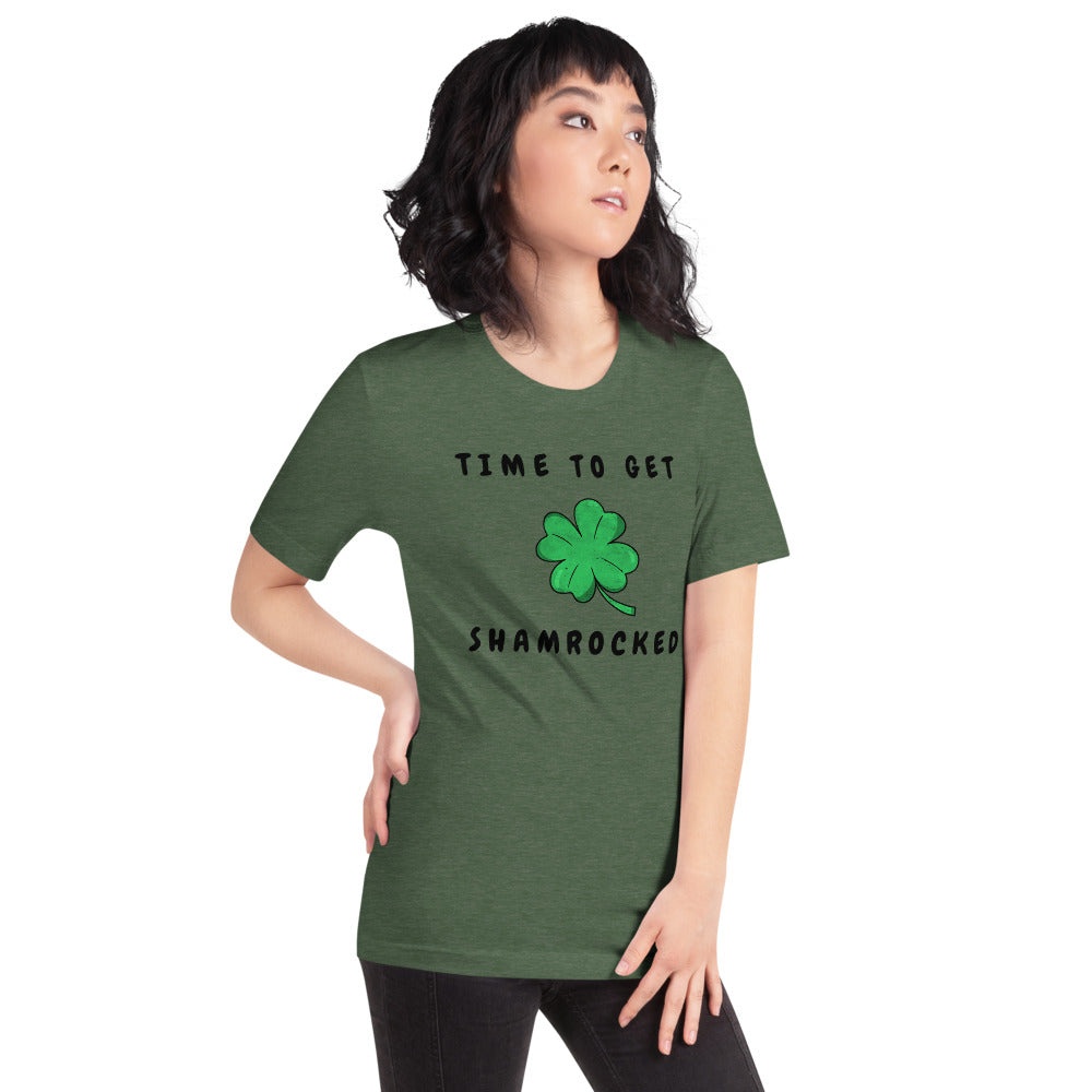 TIME TO GET SHAMROCKED- Short-Sleeve Unisex T-Shirt
