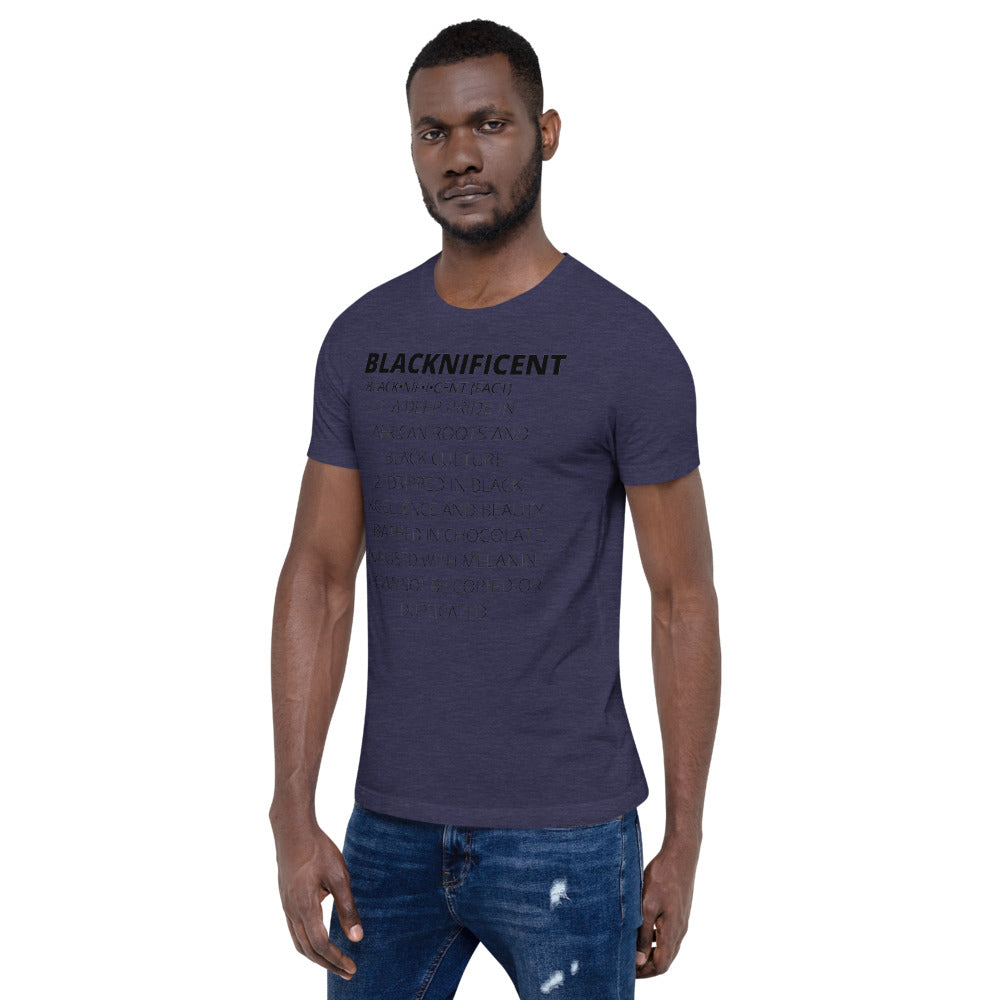 BLACKNIFICENT- Short-Sleeve Unisex T-Shirt