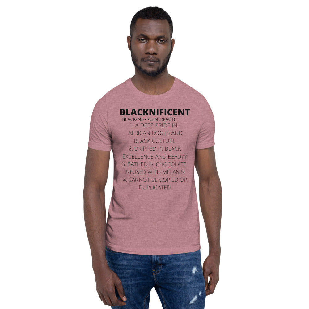 BLACKNIFICENT- Short-Sleeve Unisex T-Shirt