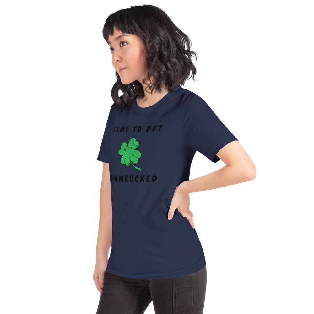 TIME TO GET SHAMROCKED- Short-Sleeve Unisex T-Shirt
