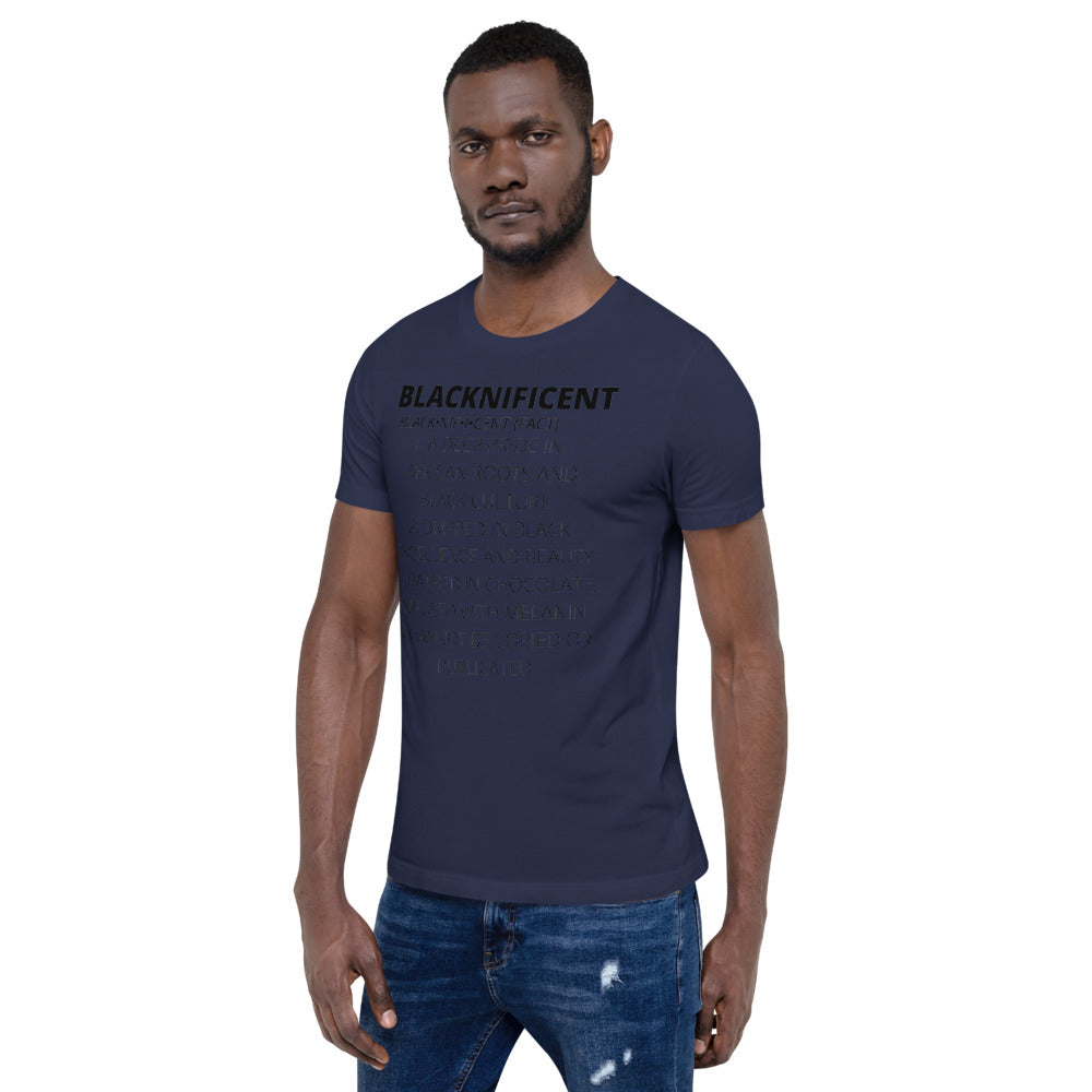 BLACKNIFICENT- Short-Sleeve Unisex T-Shirt