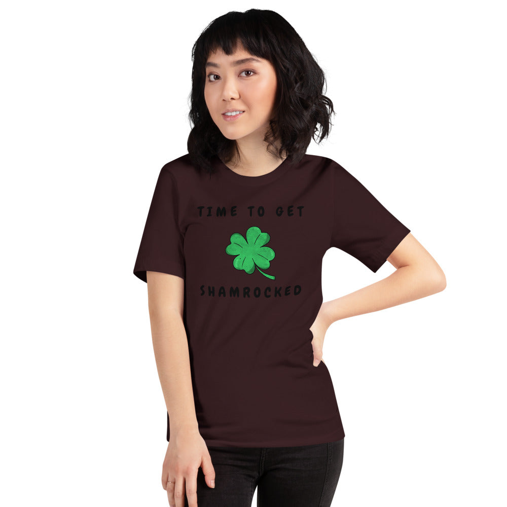 TIME TO GET SHAMROCKED- Short-Sleeve Unisex T-Shirt