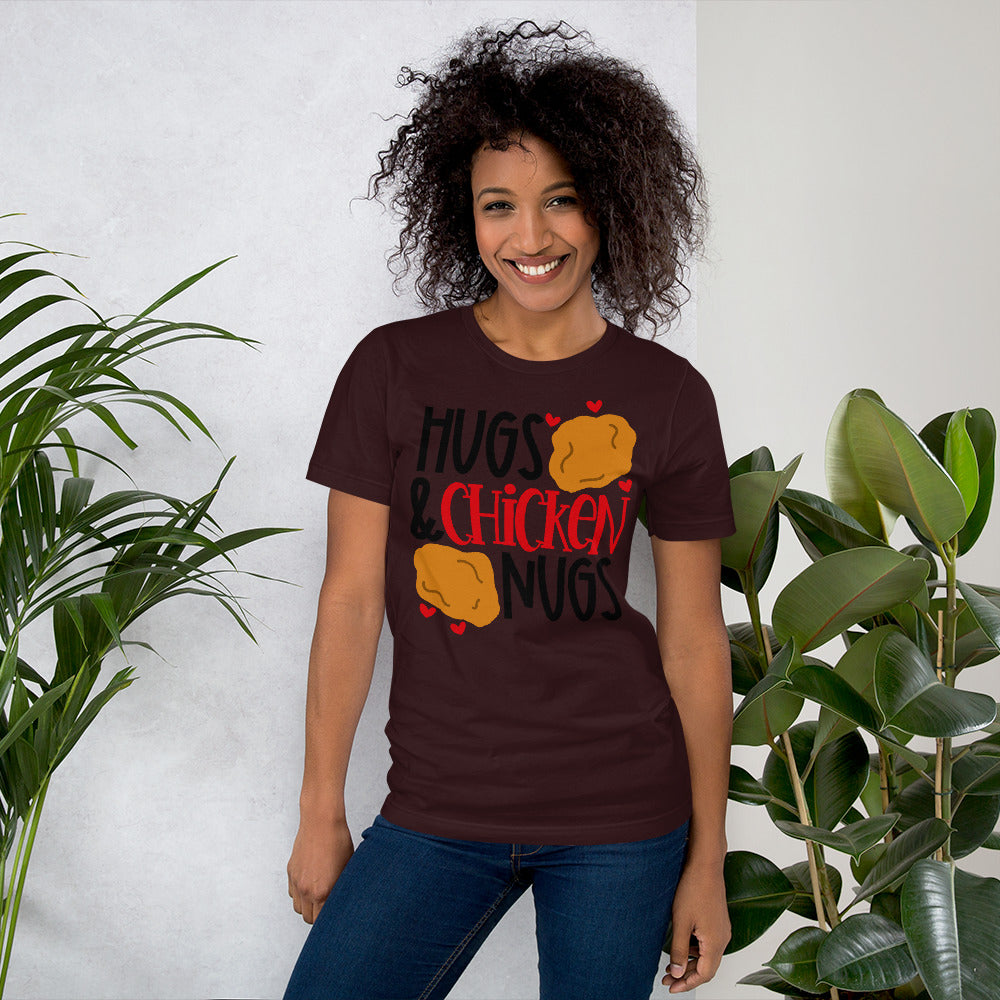HUGS AND CHICKEN NUGS- Short-Sleeve Unisex T-Shirt