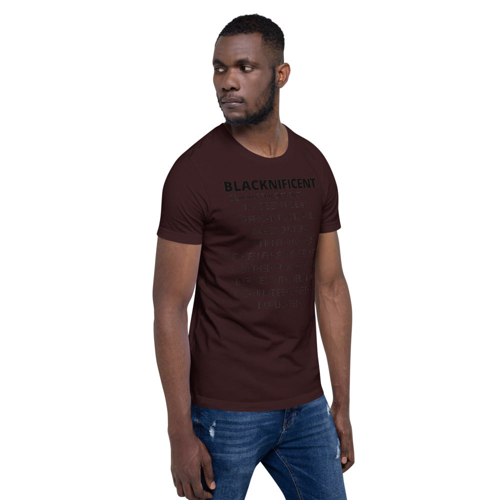 BLACKNIFICENT- Short-Sleeve Unisex T-Shirt