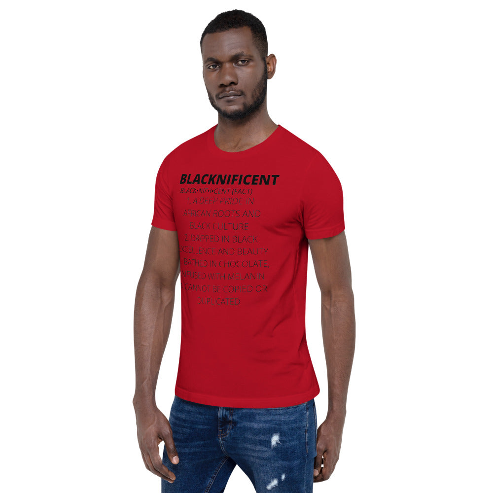 BLACKNIFICENT- Short-Sleeve Unisex T-Shirt