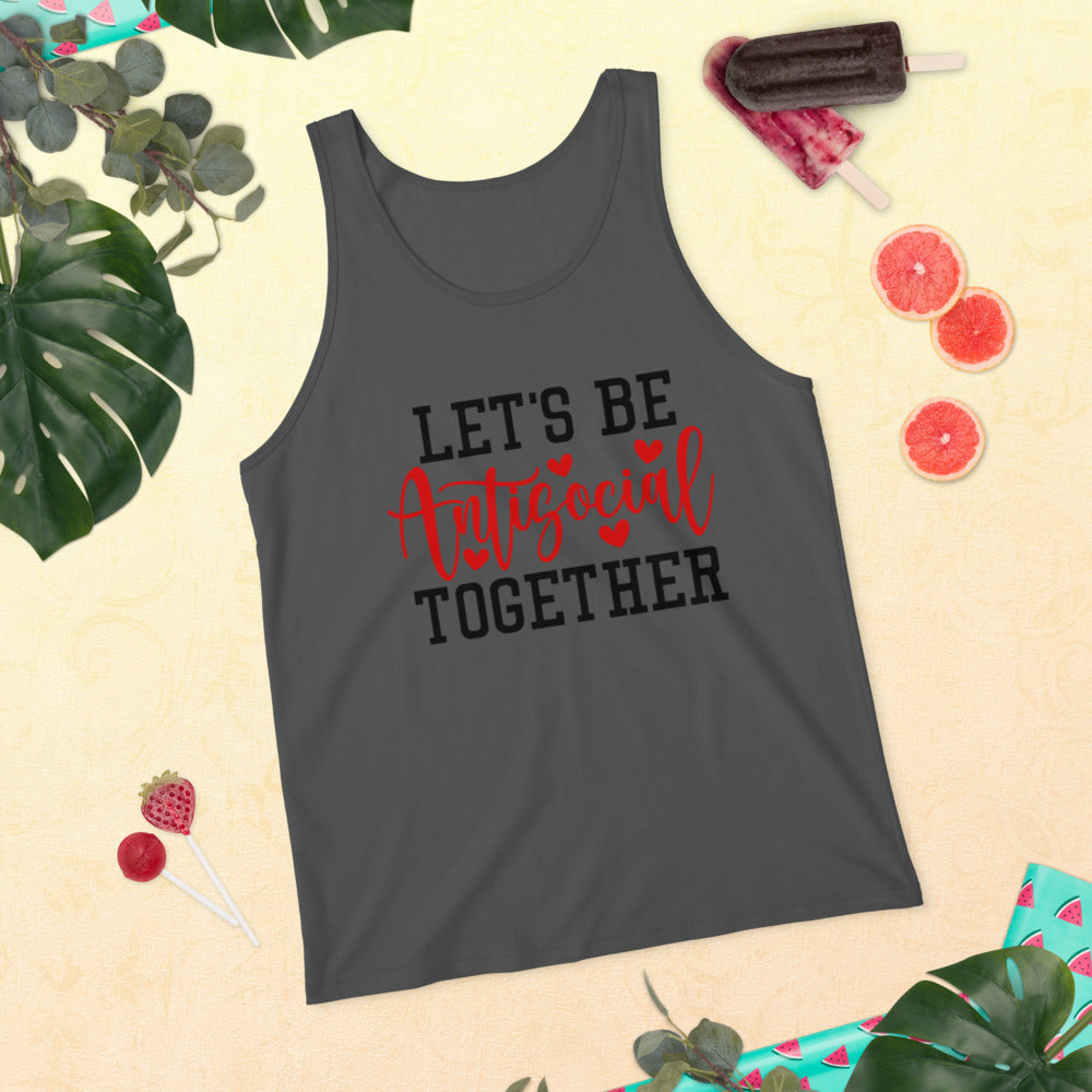 LETS BE ANTISOCIAL TOGETHER- Unisex Tank Top