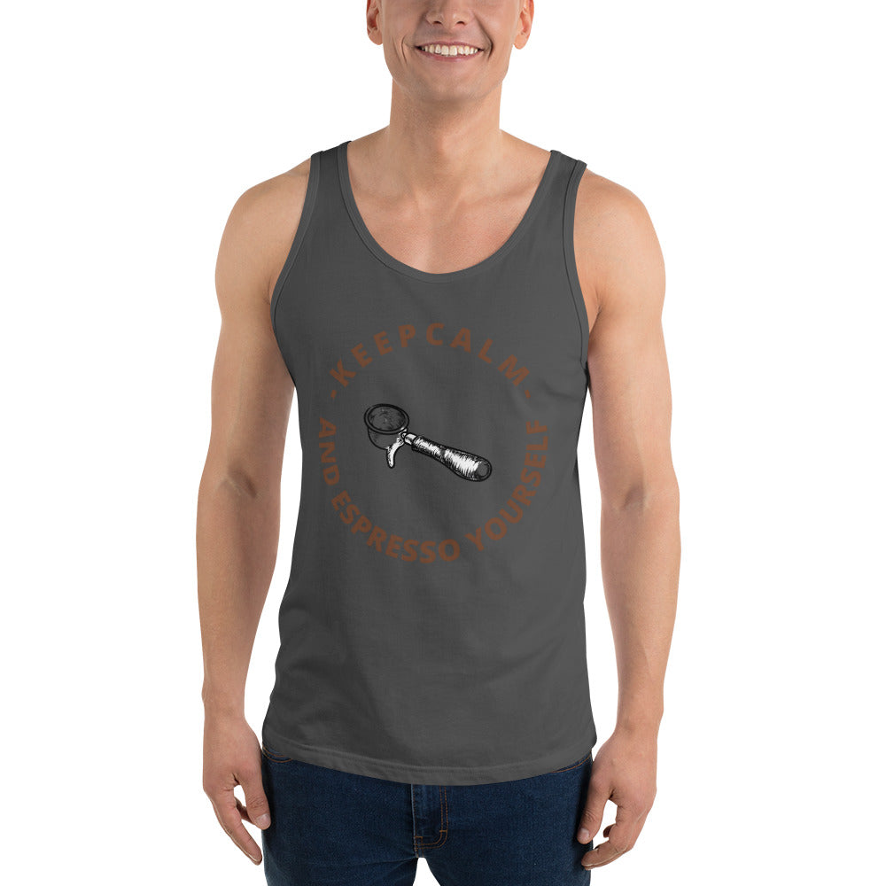 KEEP CALM AND ESPRESSO YOURSELF- Unisex Tank Top