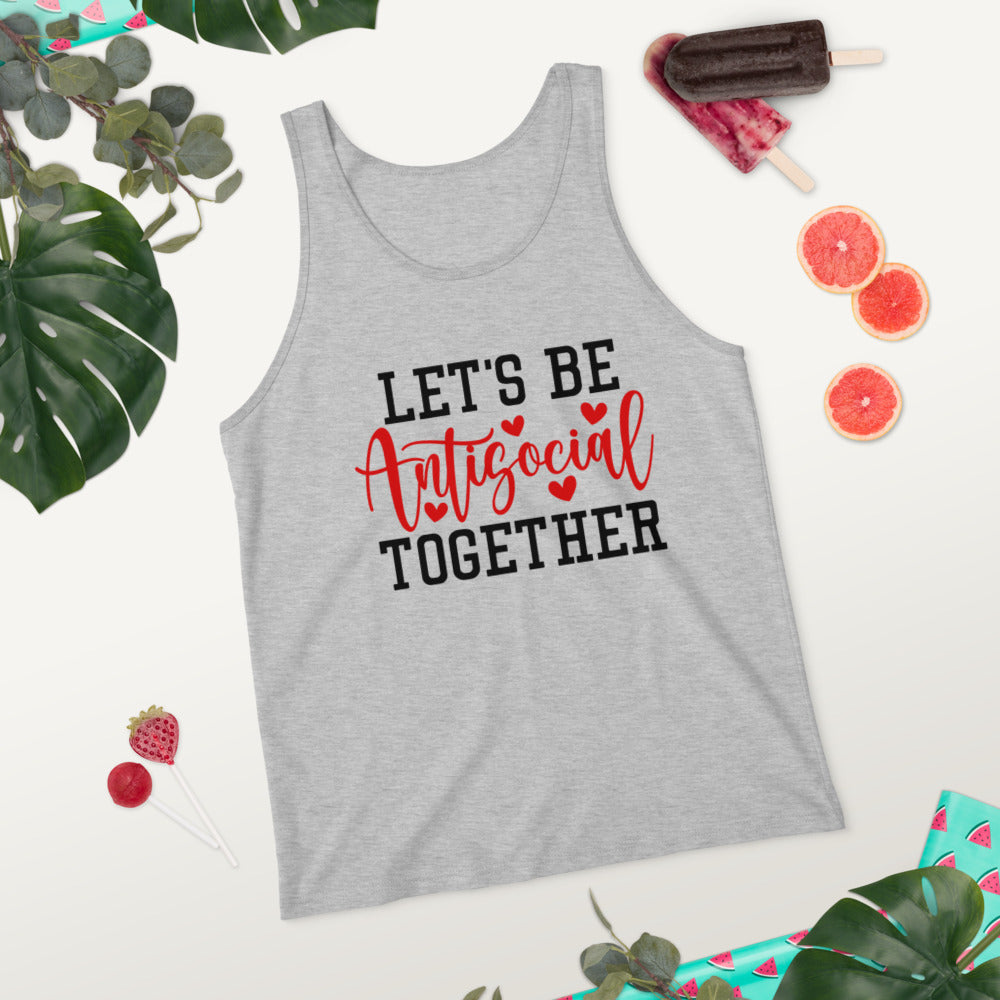 LETS BE ANTISOCIAL TOGETHER- Unisex Tank Top