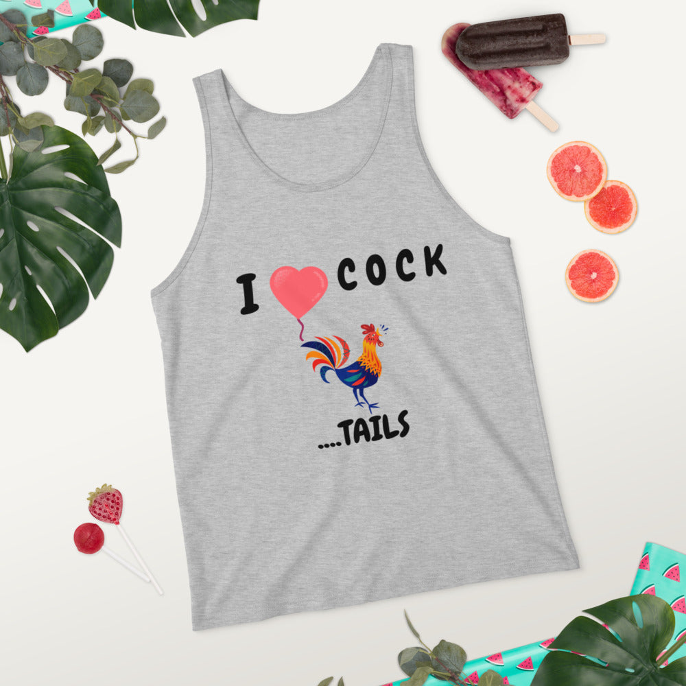 I HEART COCK....TAILS- Unisex Tank Top