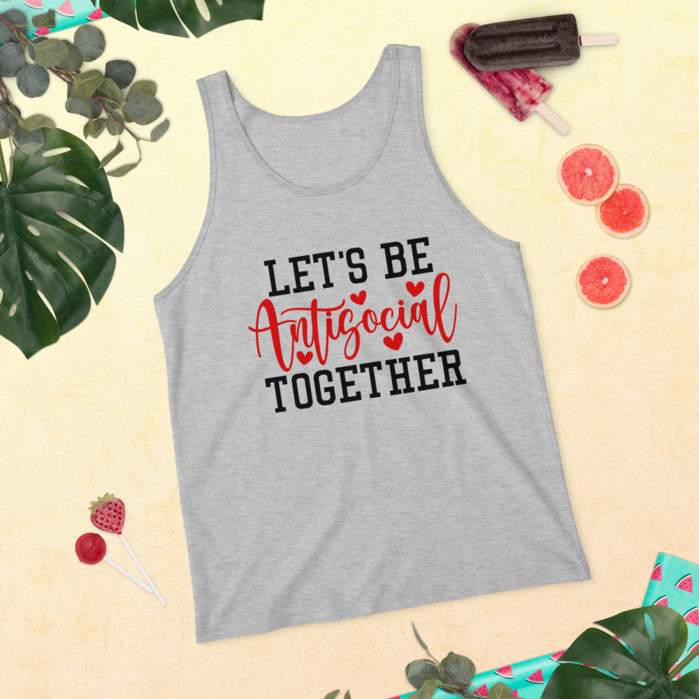 LETS BE ANTISOCIAL TOGETHER- Unisex Tank Top