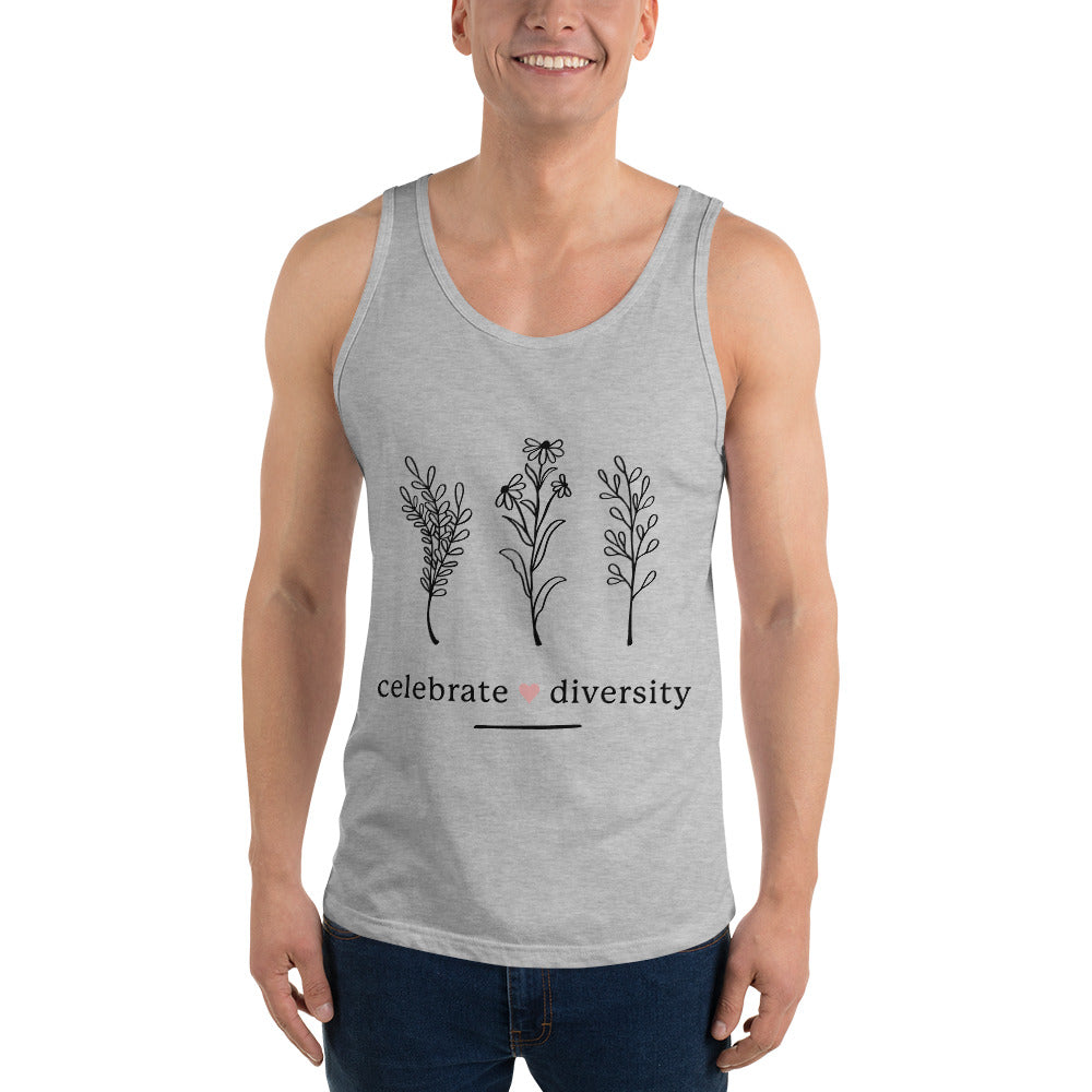 CELEBRATE DIVERSITY- Unisex Tank Top