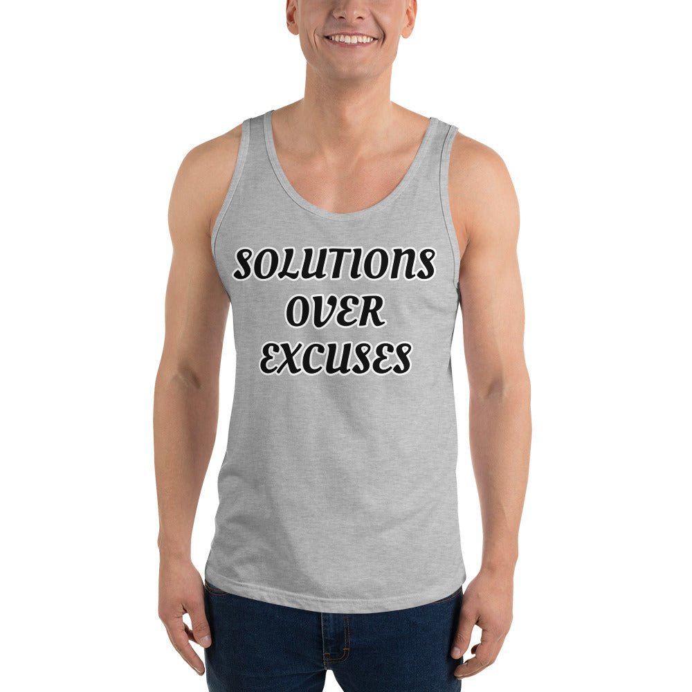 SOLUTIONS OVER EXCUSES- Unisex Tank Top