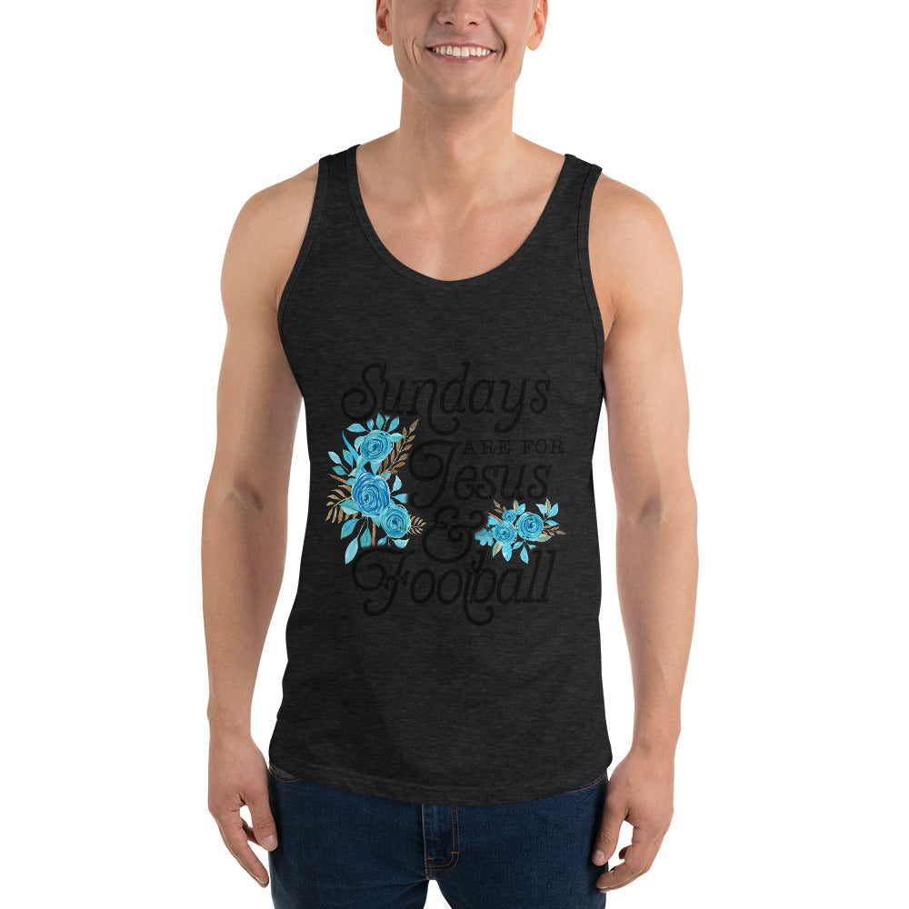 SUNDAYS ARE FOR JESUS AND FOOTBALL- Unisex Tank Top