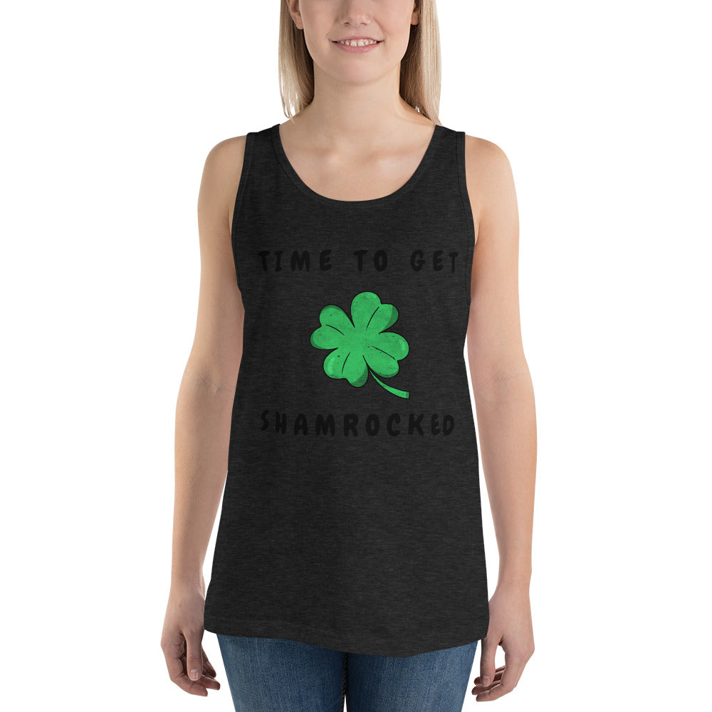 TIME TO GET SHAMROCKED- Unisex Tank Top