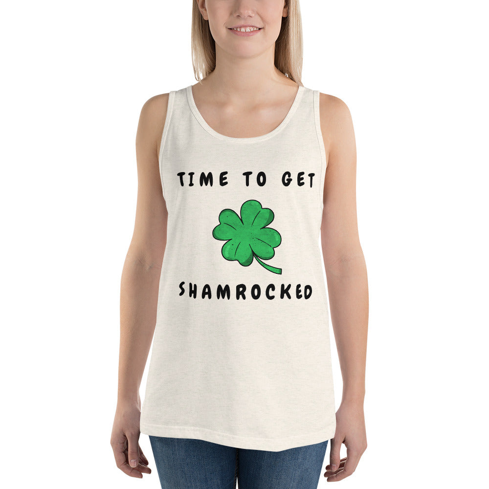 TIME TO GET SHAMROCKED- Unisex Tank Top