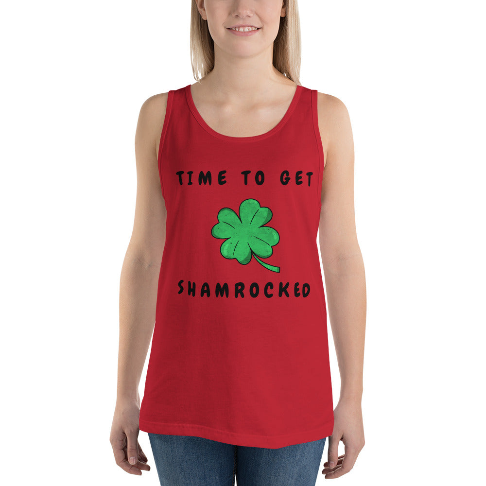 TIME TO GET SHAMROCKED- Unisex Tank Top