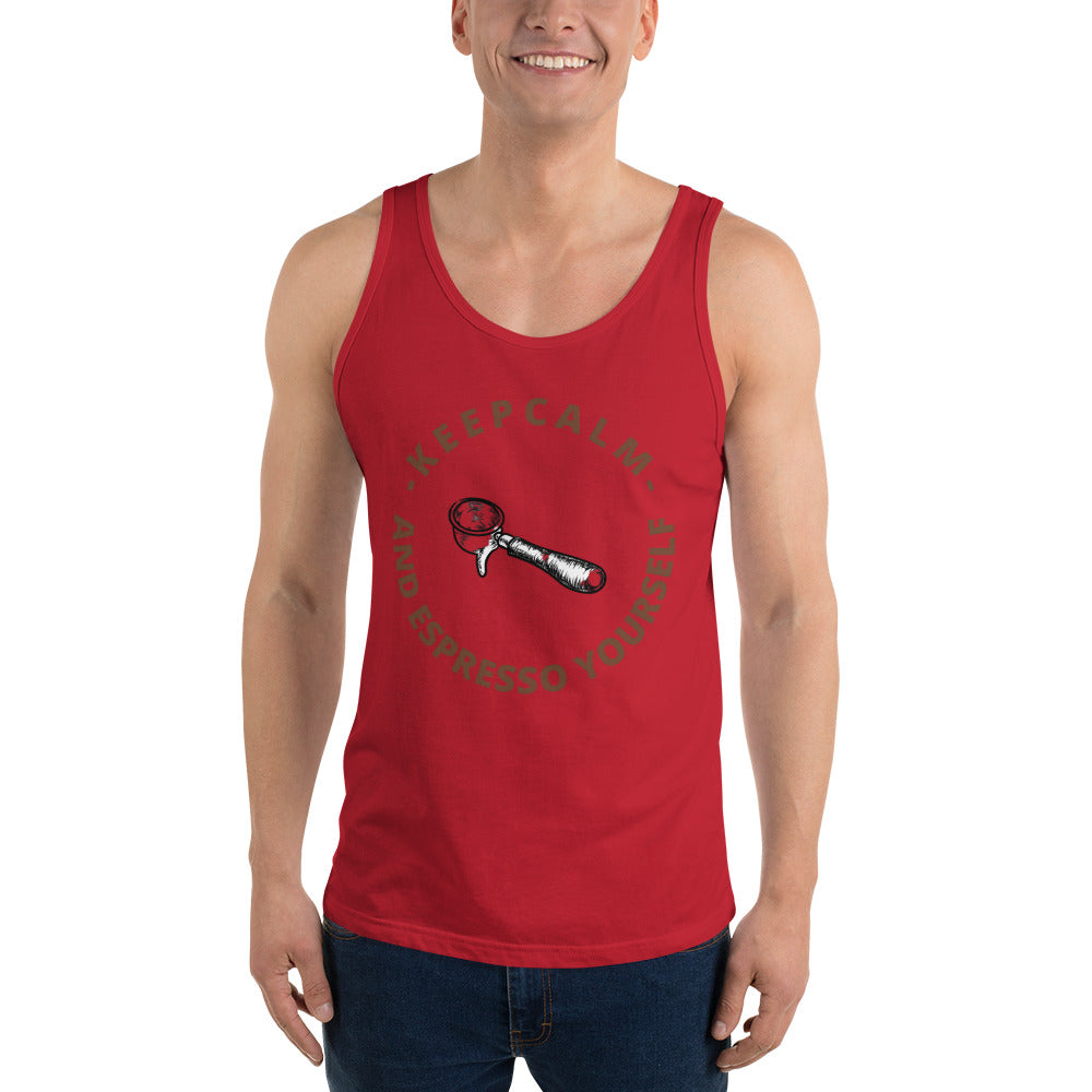 KEEP CALM AND ESPRESSO YOURSELF- Unisex Tank Top