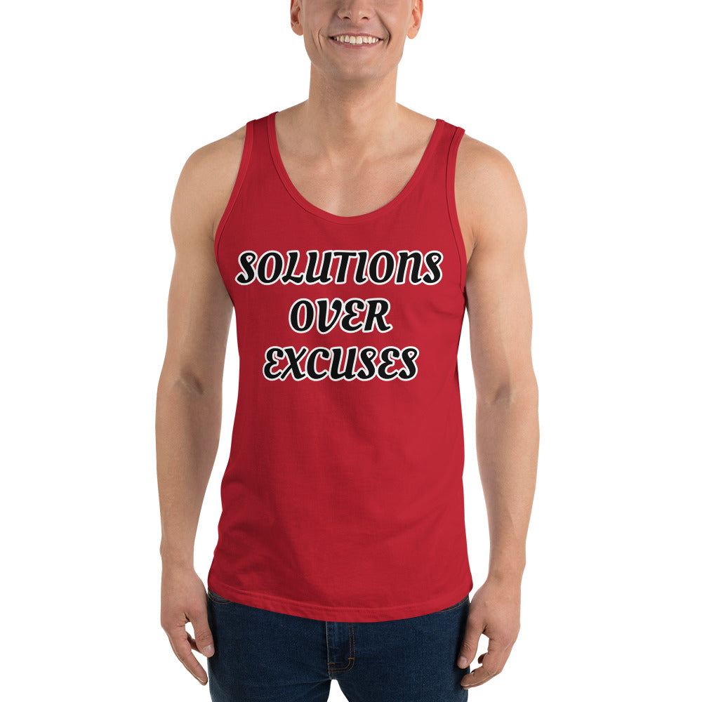 SOLUTIONS OVER EXCUSES- Unisex Tank Top