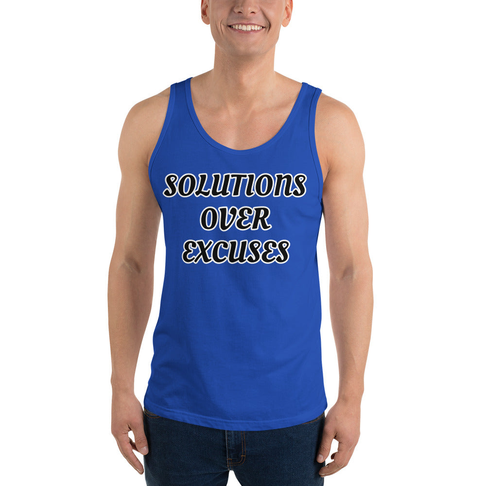 SOLUTIONS OVER EXCUSES- Unisex Tank Top