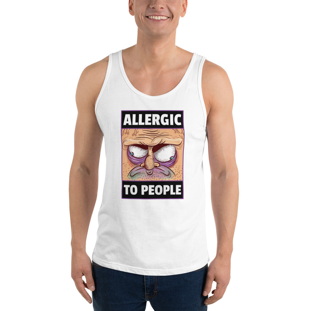 ALLERGIC TO PEOPLE- Unisex Tank Top